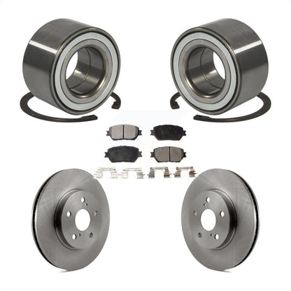 Kit de Rotor de frein à disque et de plaquettes semi-métalliques, roulement de roue avant, pour Toyota Camr