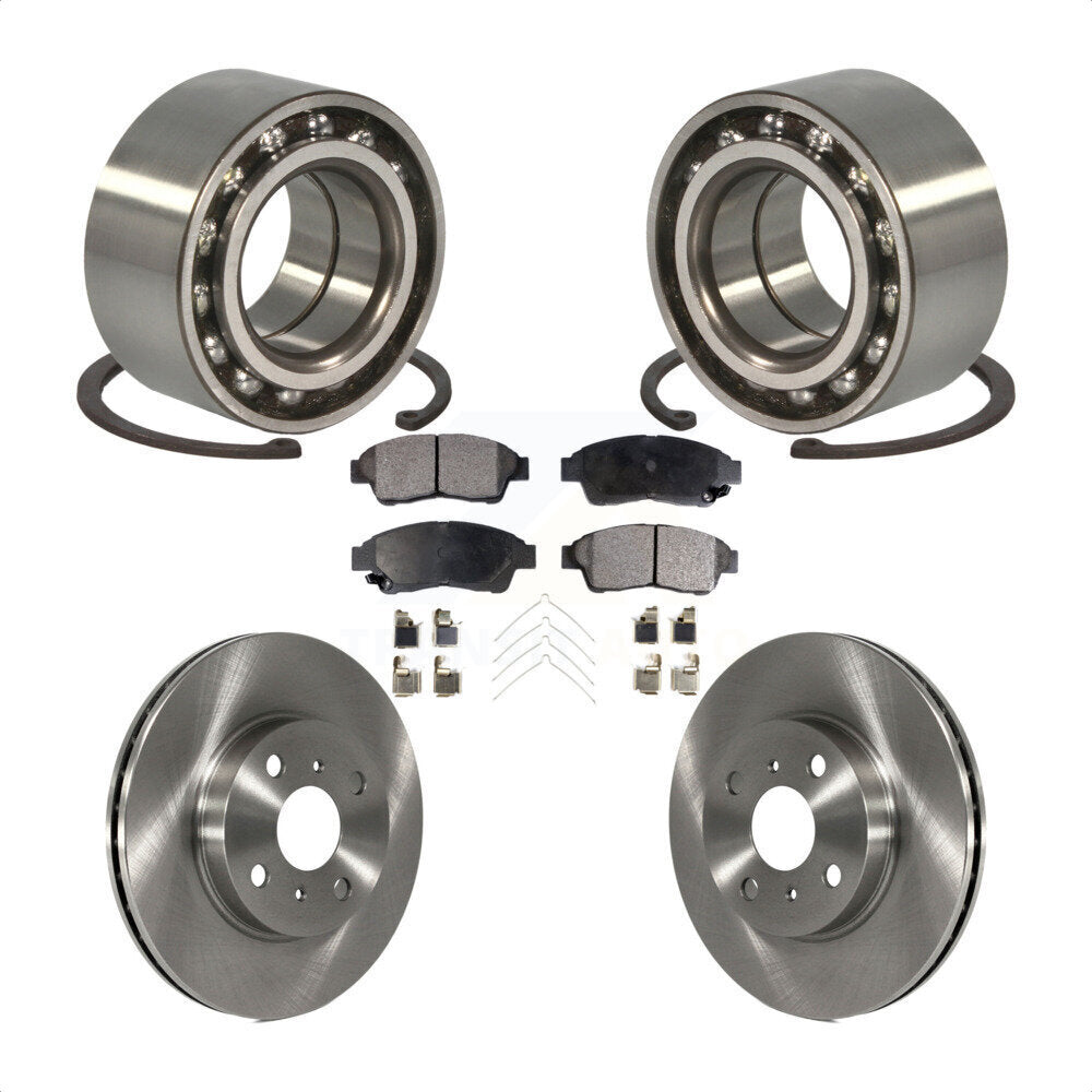 Kit de rotor et de plaquettes de frein pour roulement de roue avant, pour Toyota Corolla Geo Priz 1993 – 1997