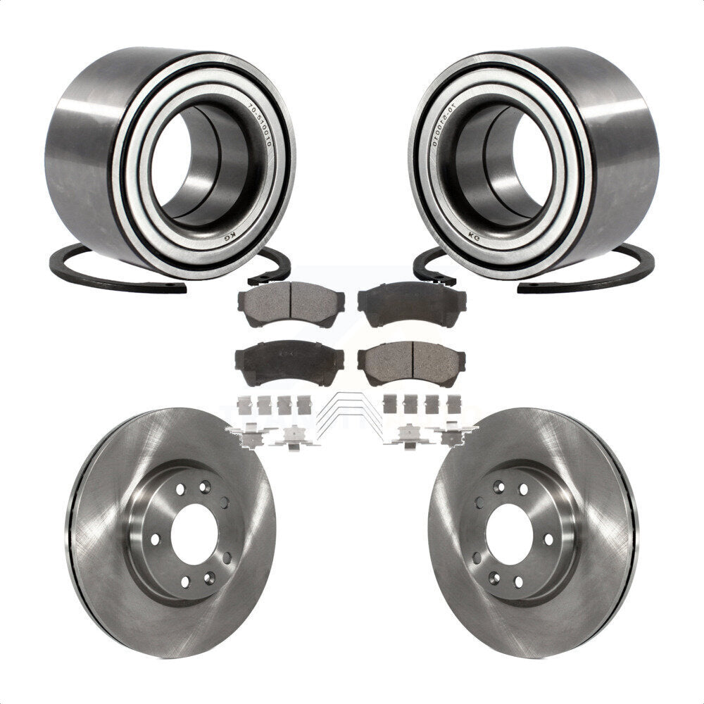 Kit de plaquettes de Rotor de frein à disque, roulement de roue avant, pour Ford Fusion Mazda 6 Lincoln MK