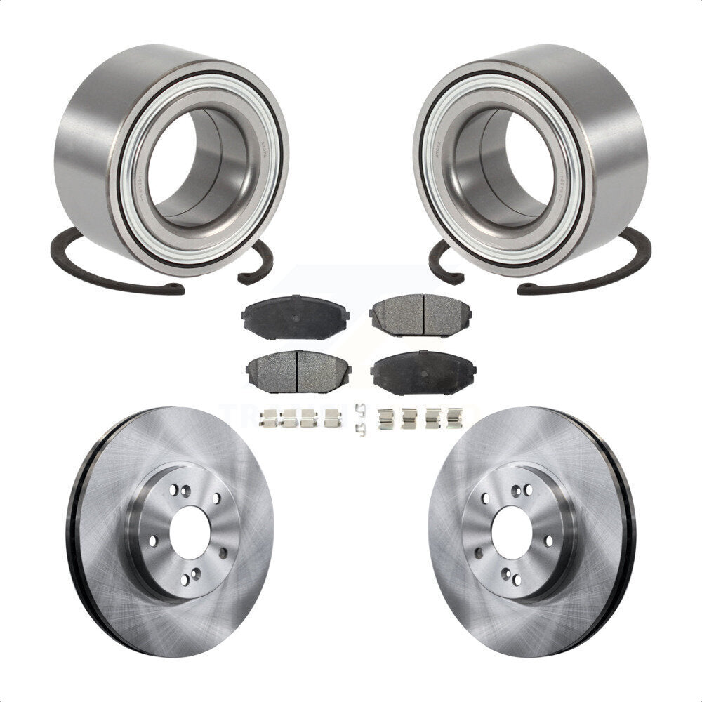 Kit de rotors et plaquettes de frein à disque de roulement de roue avant pour Acura MDX 2001-2002