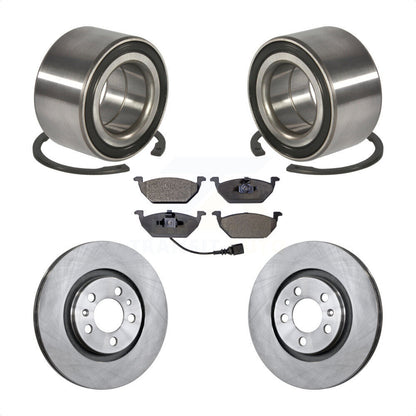 Kit de Rotor et plaquettes de frein, roulement de roue avant, pour Volkswagen Jetta Beetle Golf Cit