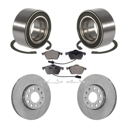 Kit de Rotor et plaquettes de frein à disque, roulement de roue avant, pour Volkswagen Passat Audi A4 A