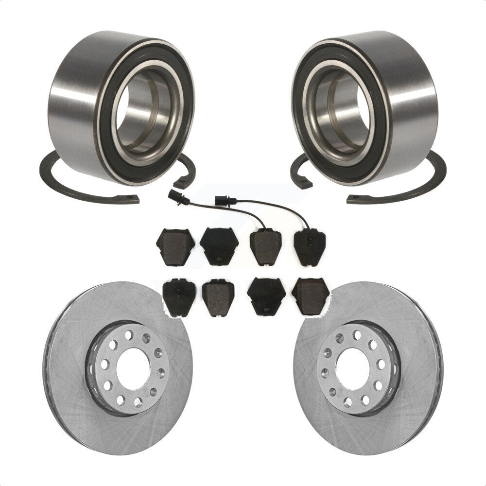 Kit de Rotor et de plaquettes de frein à disque, roulement de roue avant, pour Volkswagen Passat 2.8 2002