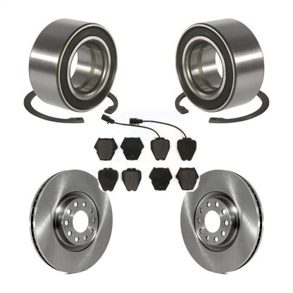 Kit de rotors et plaquettes de frein à disque de roulement de roue avant pour Audi S4 A4 2000 – 2001