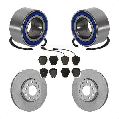 Kit de Rotor et de plaquettes de frein à disque, roulement de roue avant, pour Volkswagen Passat 2002 1.8