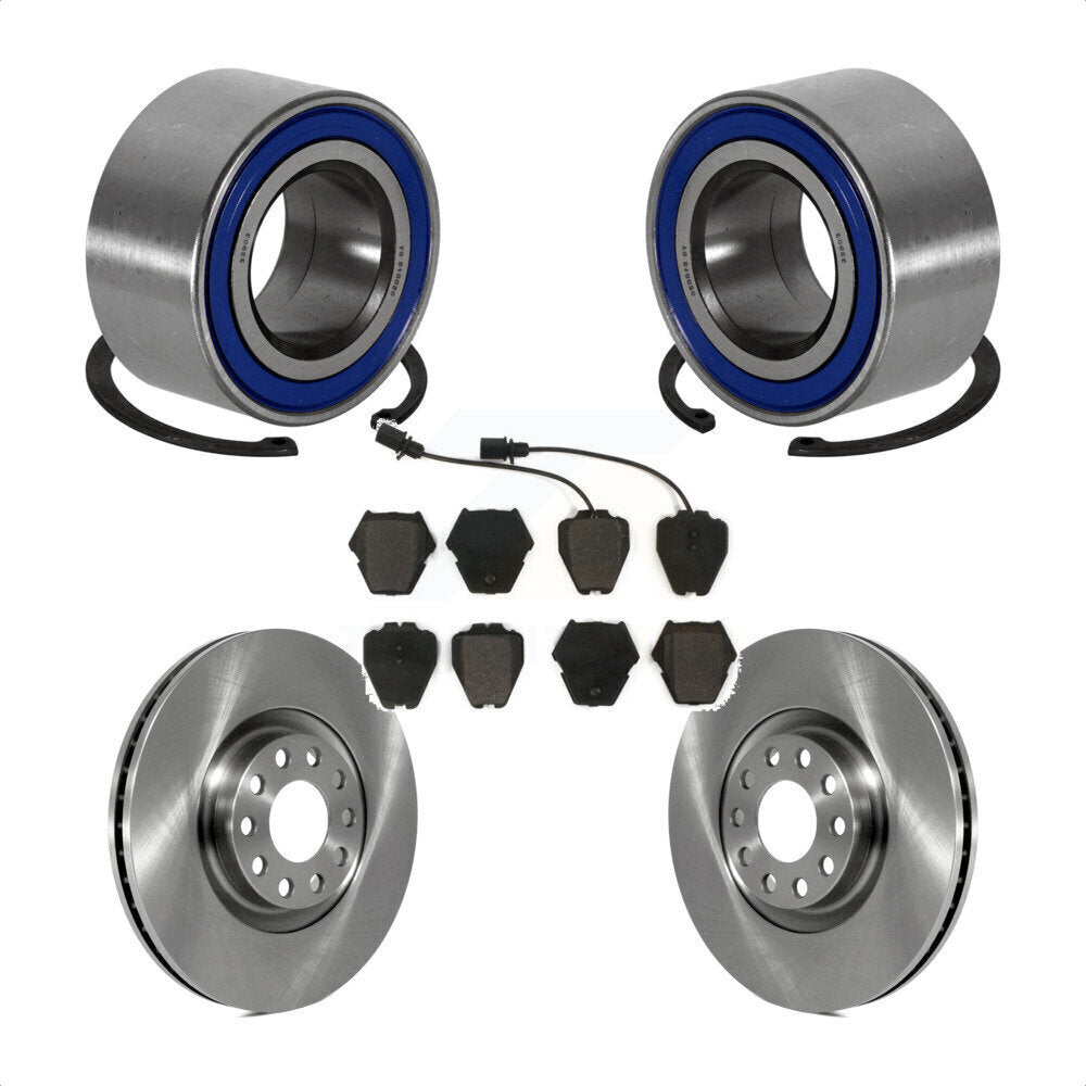 Kit de plaquettes de Rotor de frein à disque, roulement de roue avant, pour Audi A4 Turbocharge 2000 – 2001