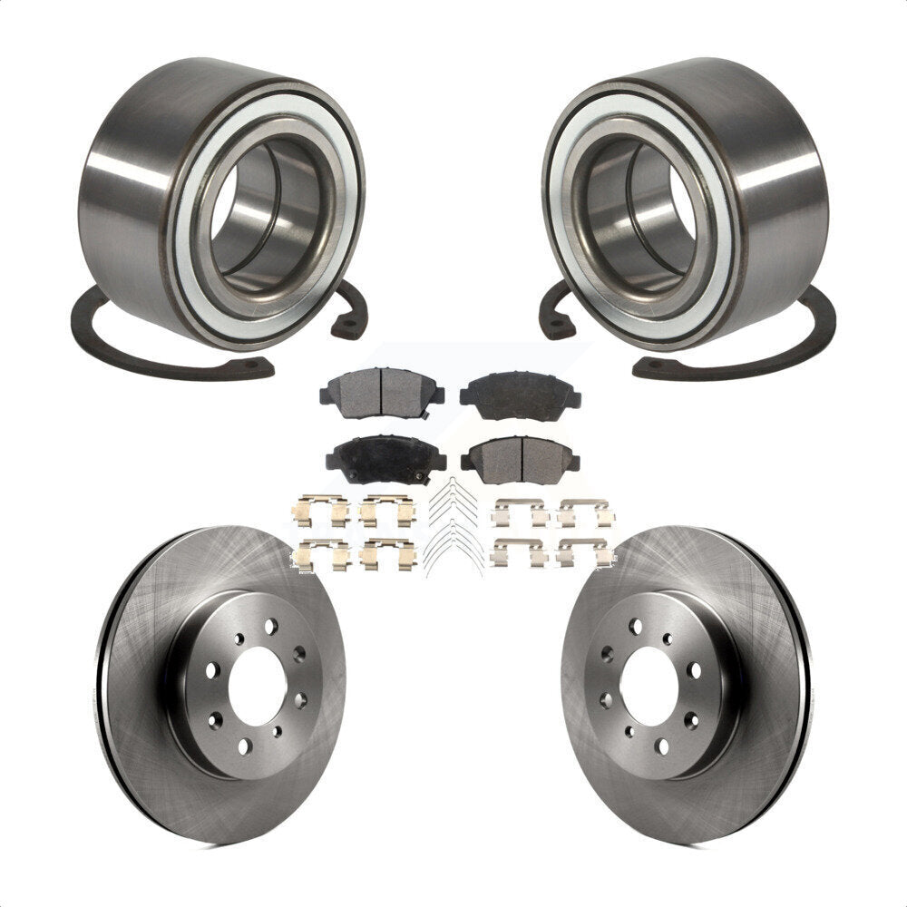 Kit de rotors et plaquettes de frein à disque de roulement de roue avant pour Honda Civic del Sol