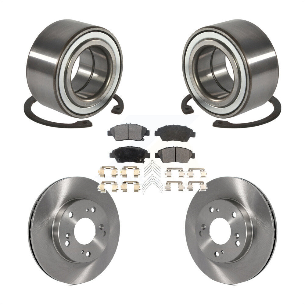 Kit de rotors et plaquettes de frein à disque de roulement de roue avant pour Honda Civic SiR 2004