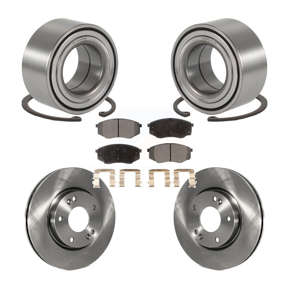 Kit de plaquettes de Rotor de frein à disque, roulement de roue avant, pour Hyundai Tucson Kia Sportage FW