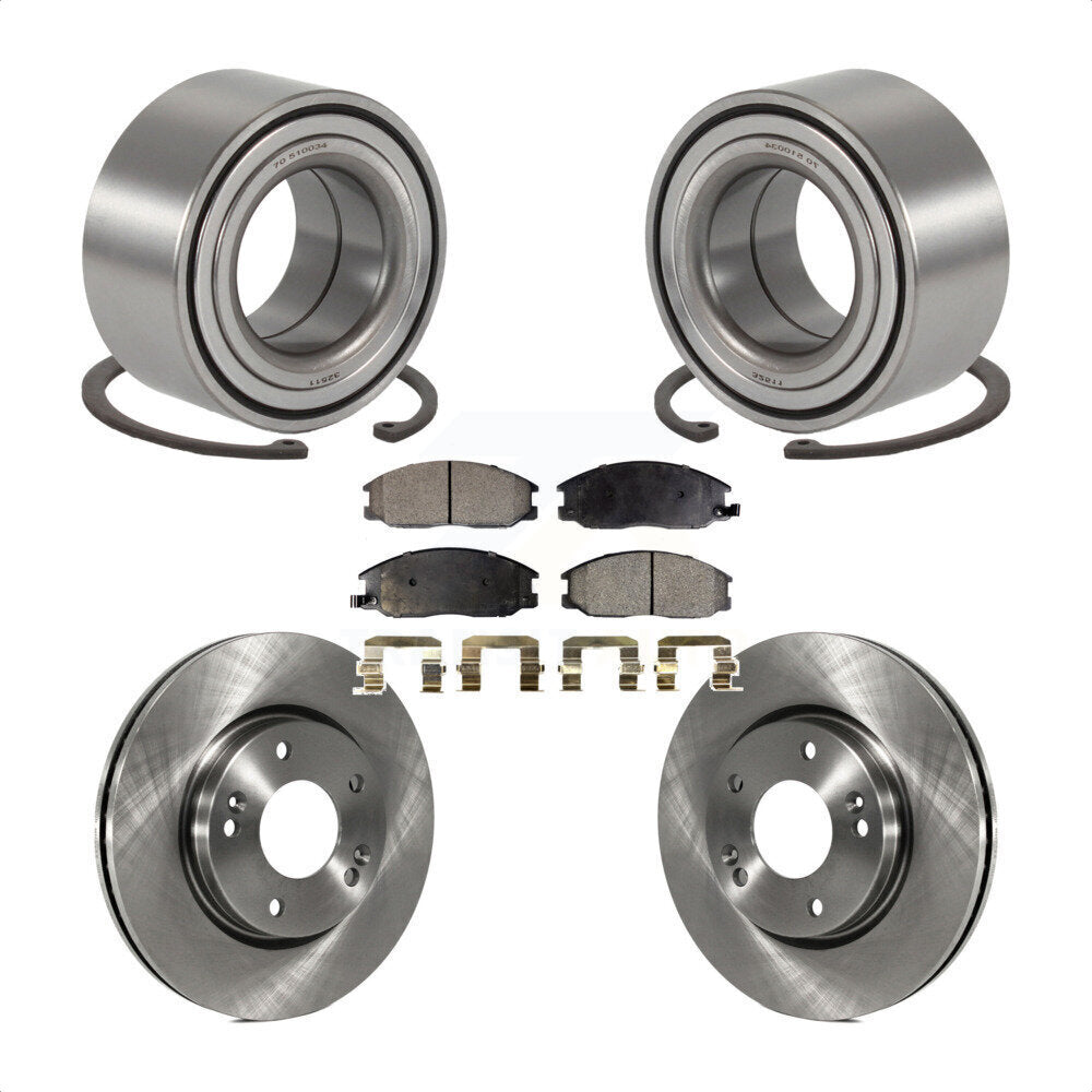 Kit de rotors et plaquettes de frein à disque, roulement de roue avant, pour Hyundai Santa Fe