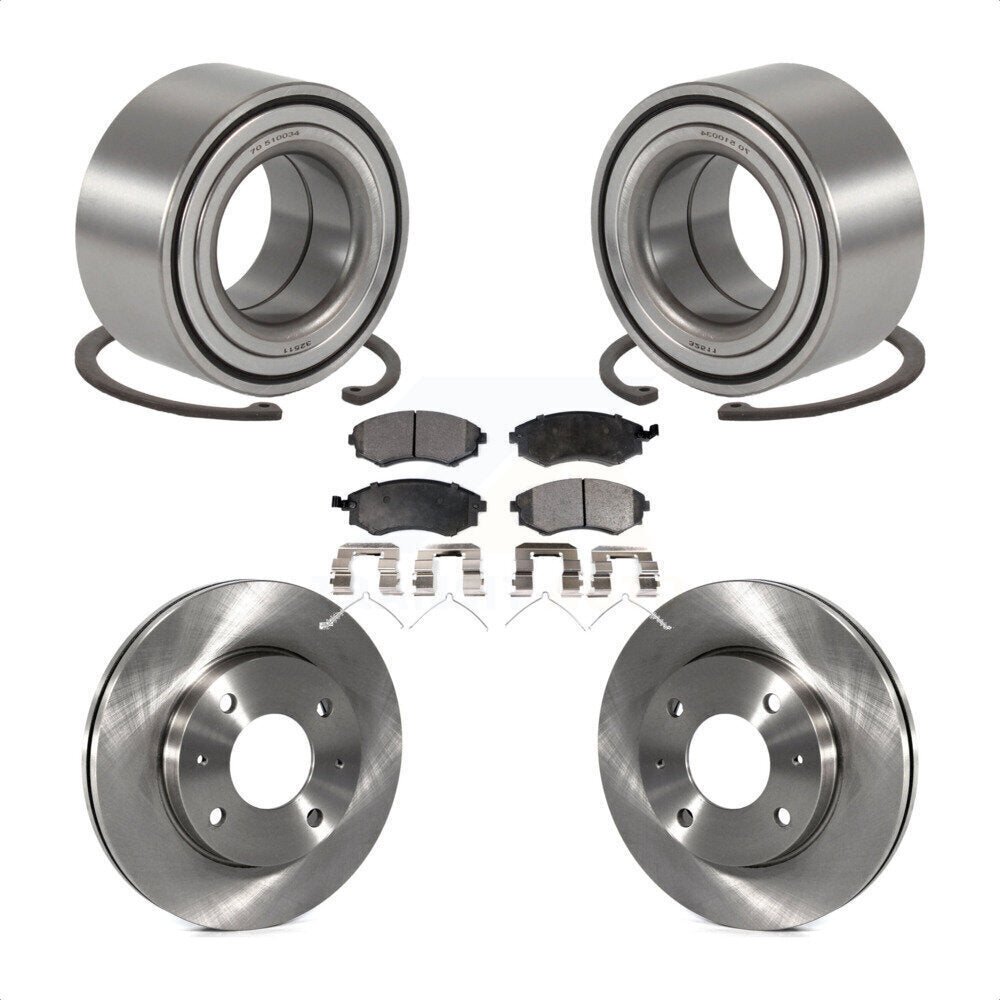 Kit de rotors et plaquettes de frein à disque, roulement de roue avant, pour Hyundai Sonata KBB-10222