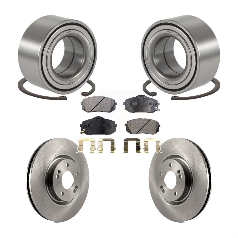 Kit de Rotor et plaquettes de frein à disque, roulement de roue avant, pour Hyundai Tucson Kia Cadenz