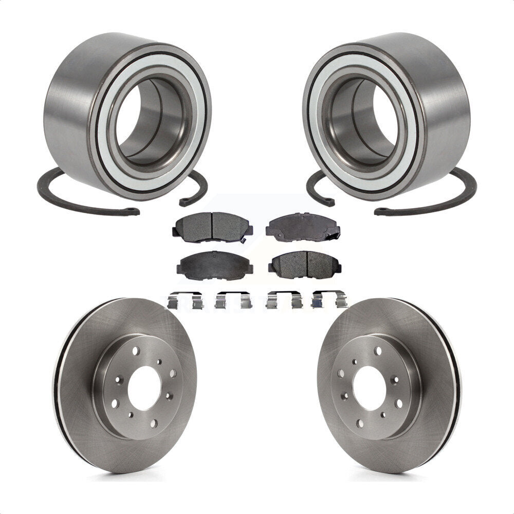 Kit de Rotor et de plaquettes de frein, roulement de roue avant, pour Honda Accord Sedan 98-02 avec 2.3