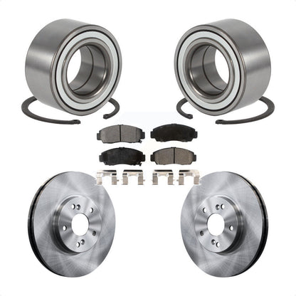 Kit de rotors de frein à disque et de plaquettes semi-métalliques, roulement de roue avant, pour Acura TL C