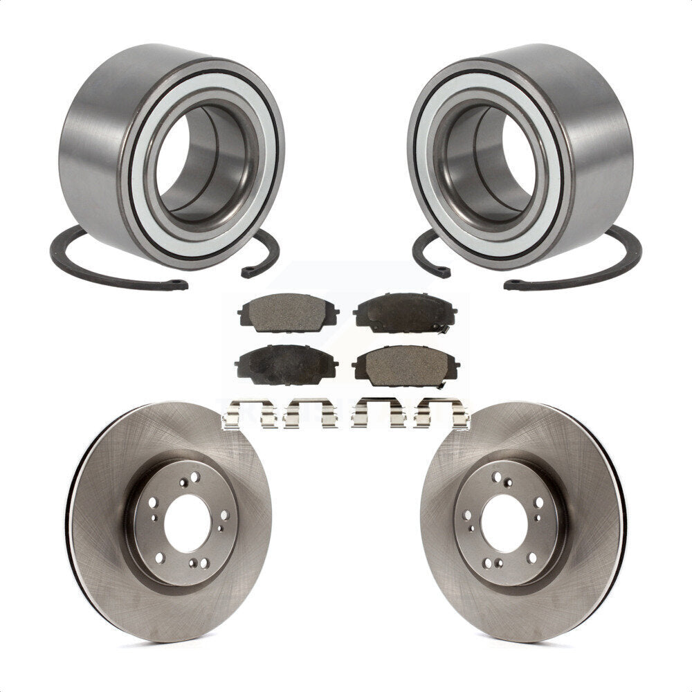 Kit de rotors et plaquettes de frein à disque de roulement de roue avant pour Honda S2000 2000-2009