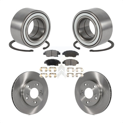 Kit de rotors et plaquettes de frein à disque de roulement de roue avant pour Honda Civic Acura RSX