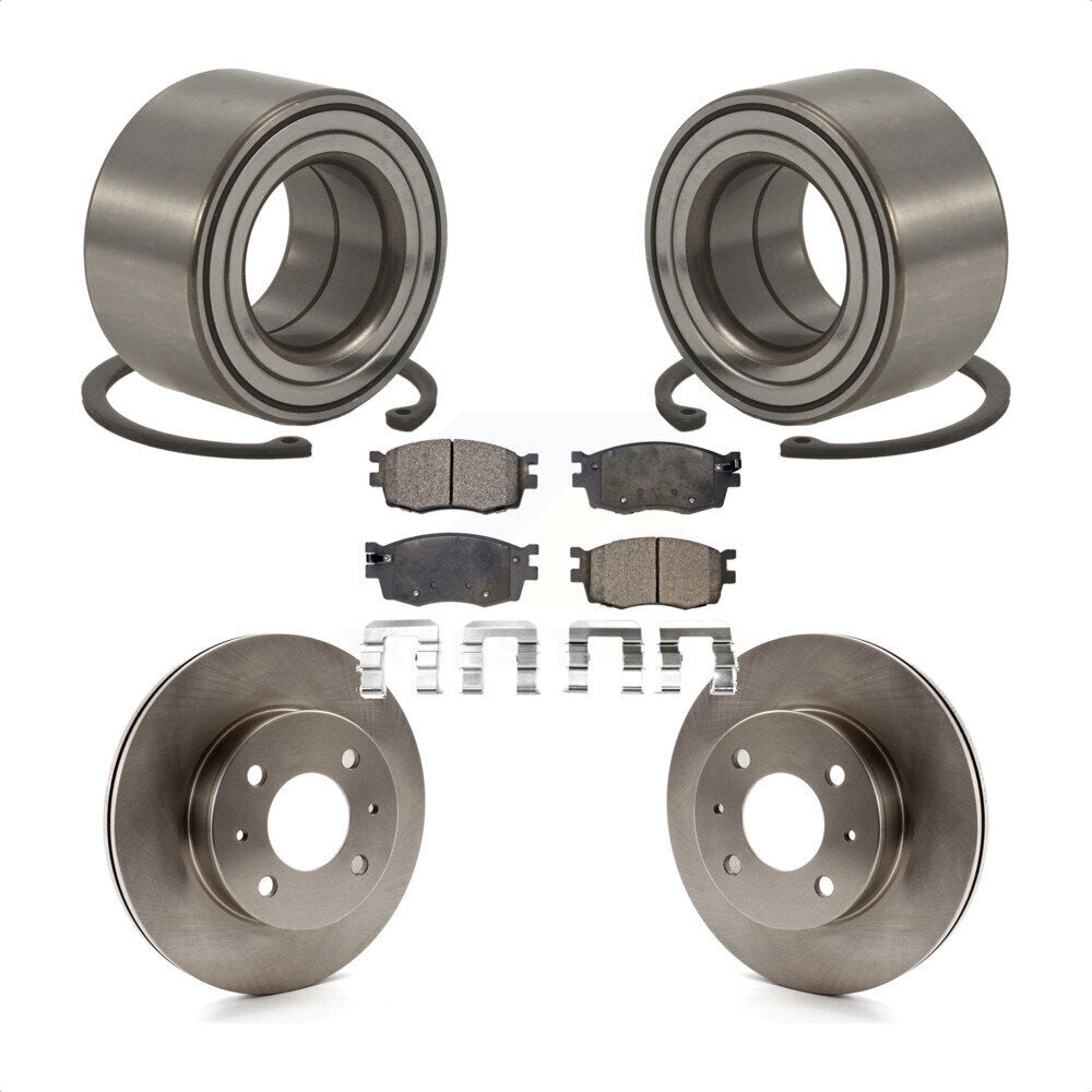 Kit de rotor et de plaquettes de frein à disque de roulement de roue avant pour Hyundai Accent Hatchbac 2006