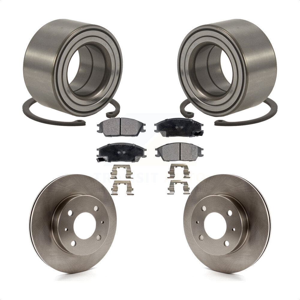 Kit de rotors et plaquettes de frein à disque de roulement de roue avant pour Hyundai Accent 2000-2005