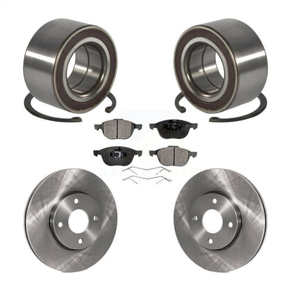 Kit de rotors et plaquettes de frein à disque de roulement de roue avant pour Ford Focus 2005-2007