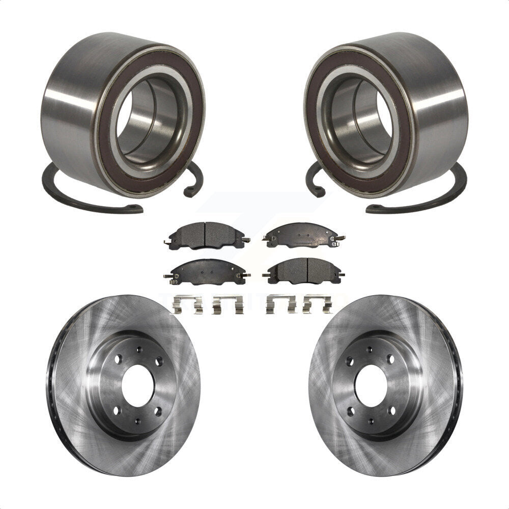 Kit de rotors et plaquettes de frein à disque de roulement de roue avant pour Ford Focus 2008-2011