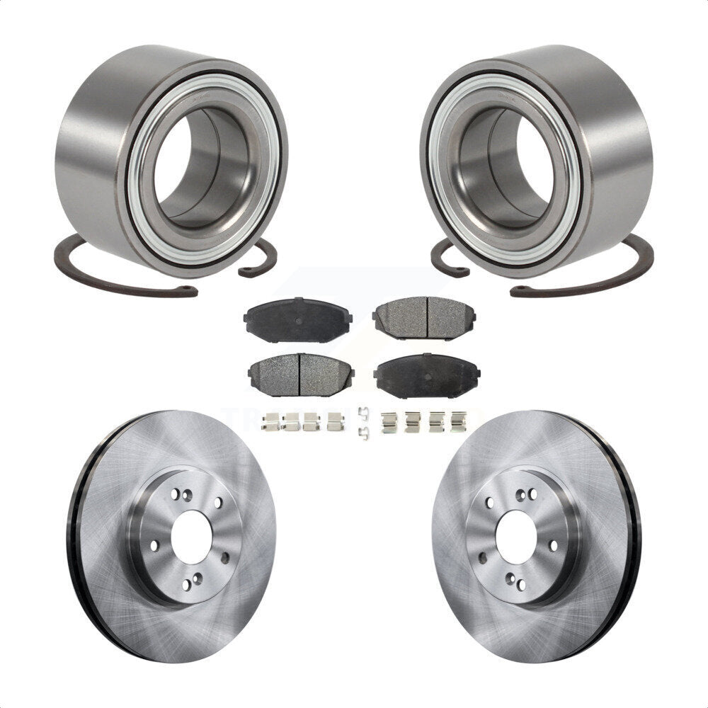 Kit de rotors et plaquettes de frein à disque de roulement de roue avant pour Honda Odyssey 1999-2004