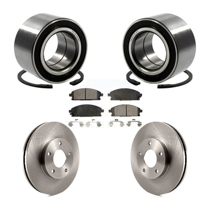 Kit de rotors et plaquettes de frein à disque de roulement de roue avant pour Nissan X-Trail 2005-2006