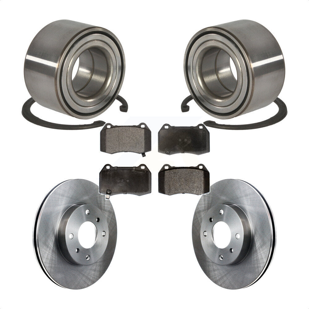 Kit de plaquettes de Rotor de frein, roulement de roue avant, pour Nissan Sentra avec étrier à 4 pistons