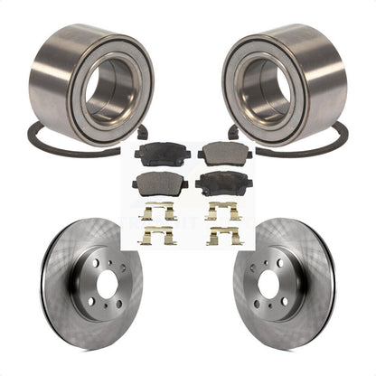 Kit de rotors et plaquettes de frein à disque, roulement de roue avant, pour Toyota Echo 2001 – 2005