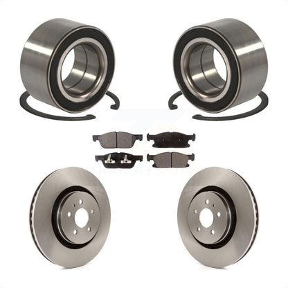 Kit de rotors de frein à disque et de plaquettes semi-métalliques, roulement de roue avant, pour Ford Edge