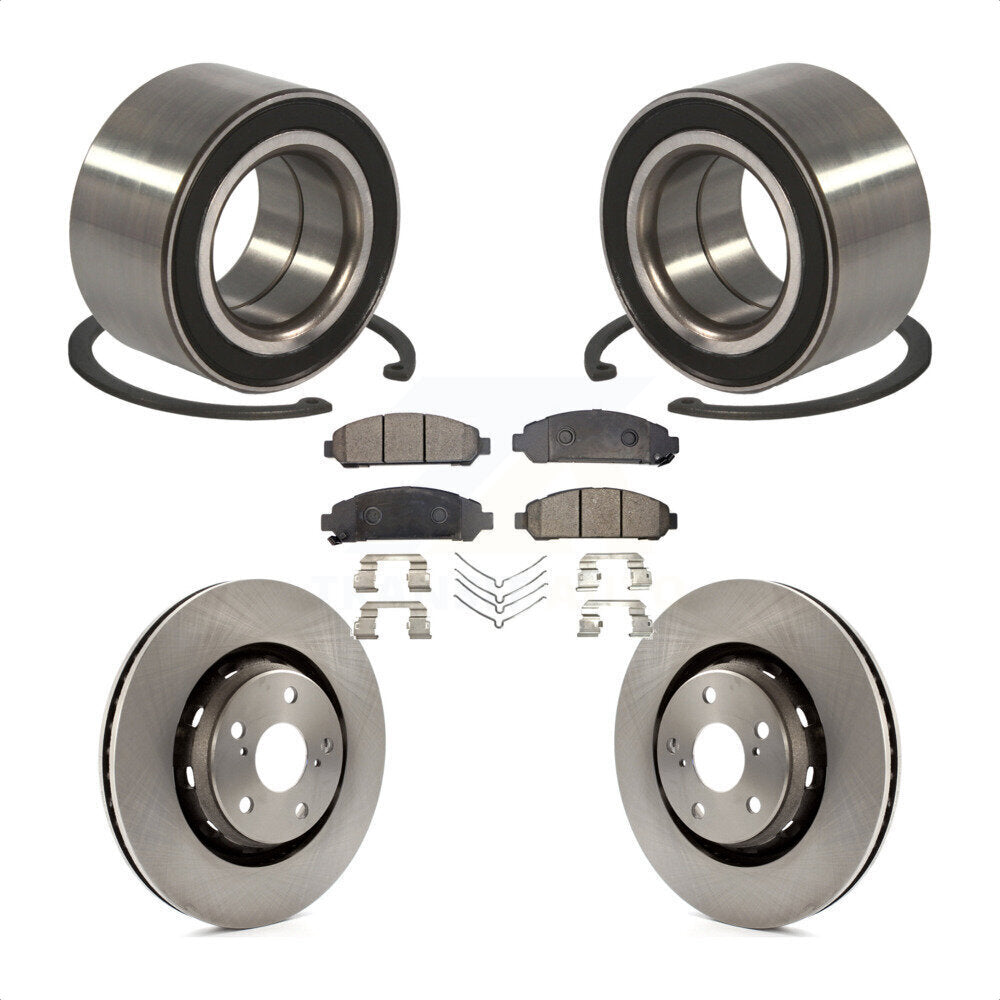 Kit de rotors et plaquettes de frein à disque, roulement de roue avant, pour Toyota Venza 2009 – 2016