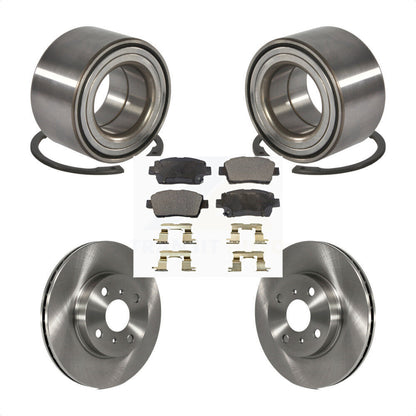 Kit de rotors et plaquettes de frein à disque, roulement de roue avant, pour Toyota Prius 2001 – 2003