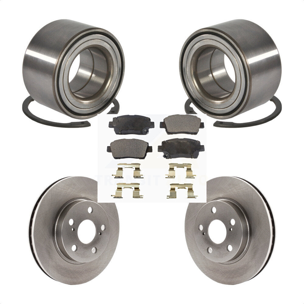 Kit de rotors et plaquettes de frein à disque de roulement de roue avant pour Toyota Celica GT 2000