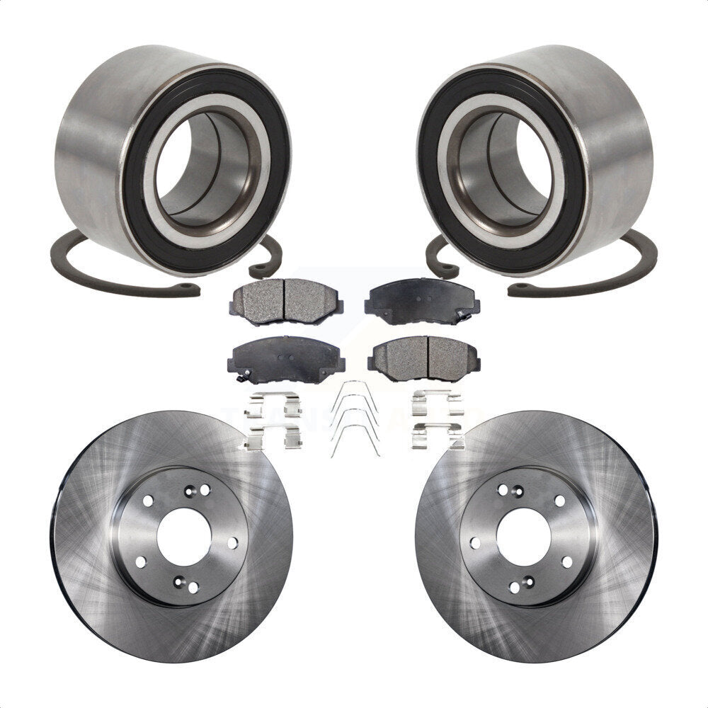 Kit de Rotor et de plaquettes de frein, roulement de roue avant, pour Honda Accord Fit Element Acura IL