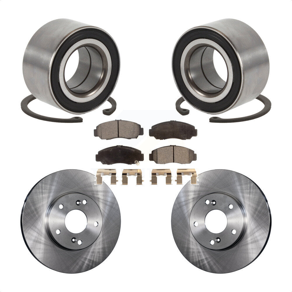 Kit de rotors et plaquettes de frein à disque, roulement de roue avant, pour Honda Accord Acura CSX