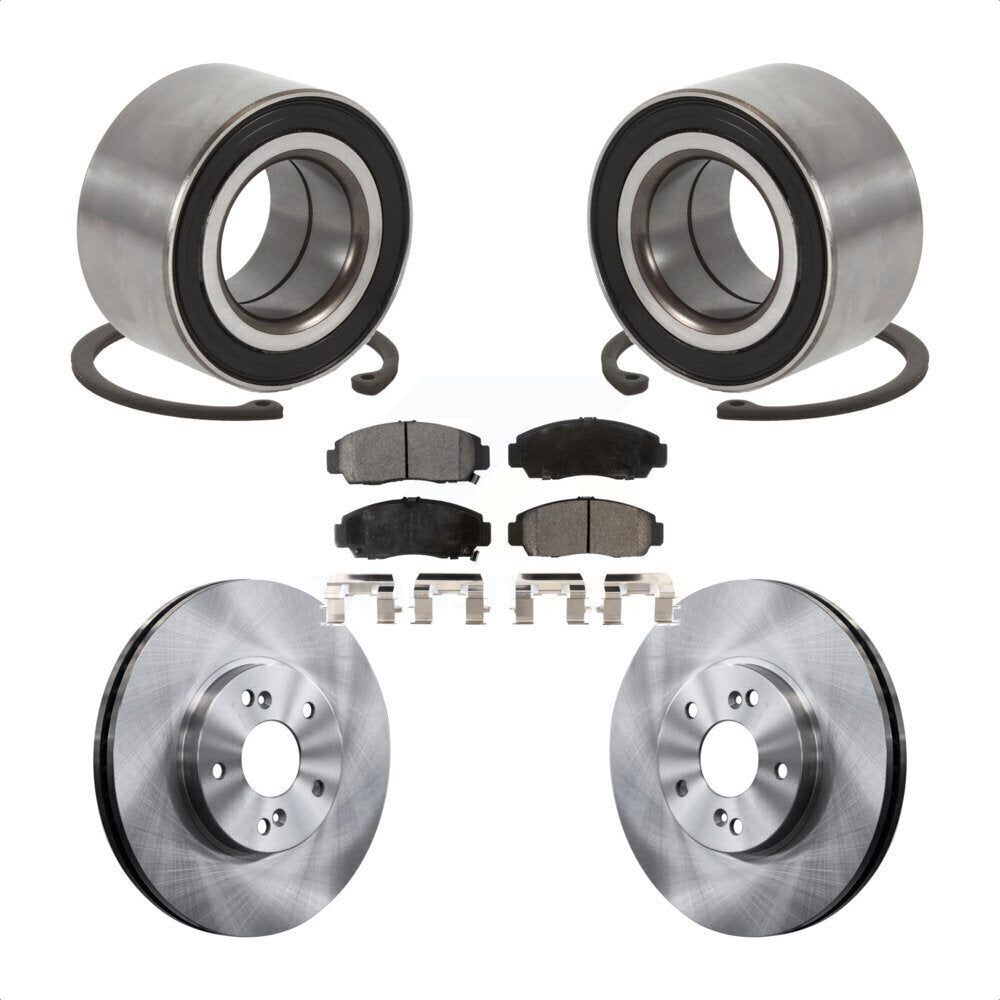 Kit de rotors et plaquettes de frein à disque, roulement de roue avant, pour Honda Accord Acura TSX T