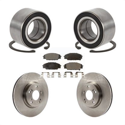 Kit de Rotors et plaquettes de frein à disque, roulement de roue avant, pour Honda Civic Acura CSX
