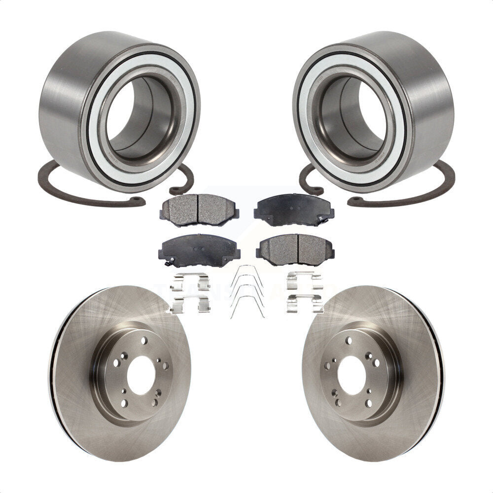 Kit de rotors et plaquettes de frein à disque de roulement de roue avant pour Honda CR-V 2005-2006