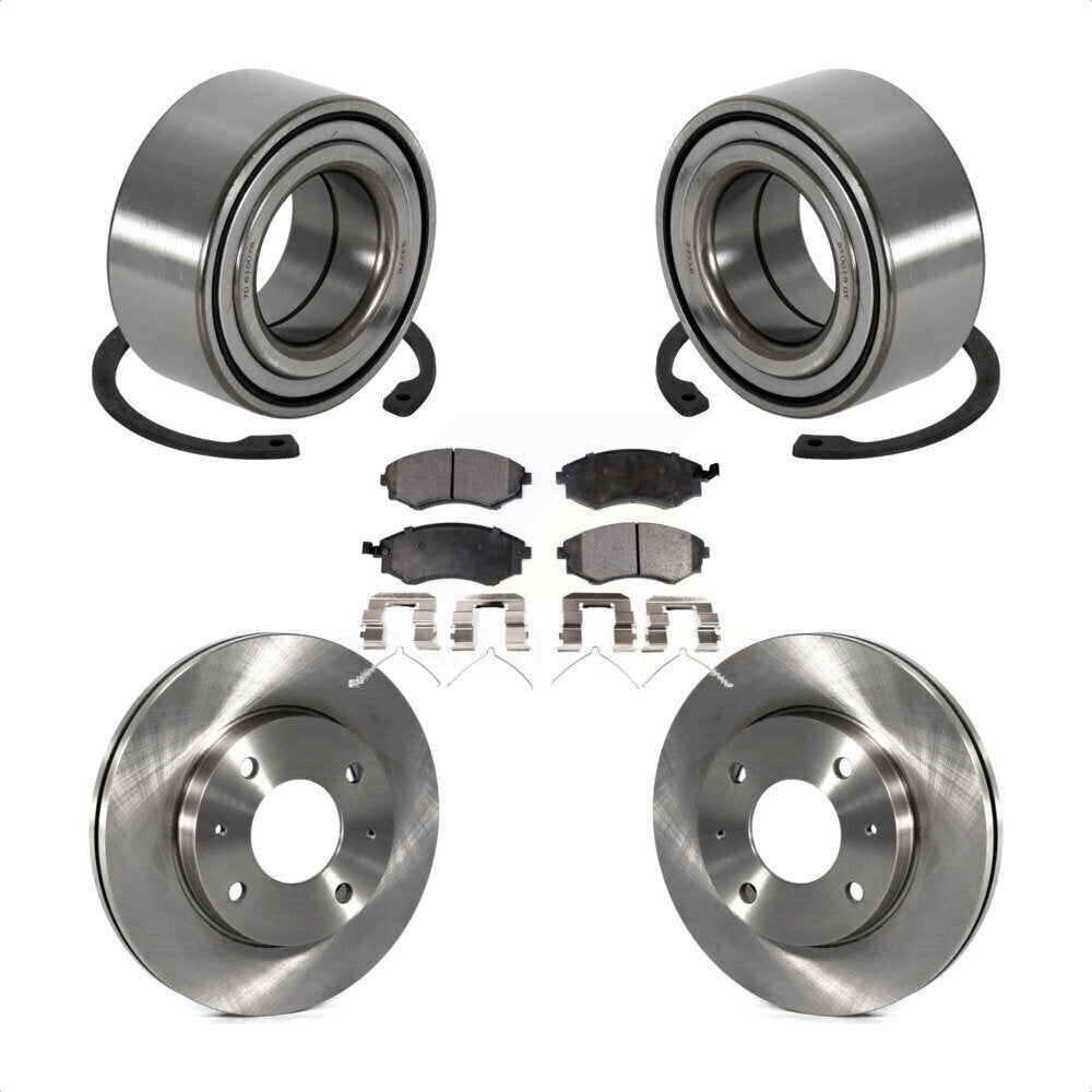 Kit de Rotor et de plaquettes de frein, roulement de roue avant, pour Hyundai Sonata Kia Optima Magenti