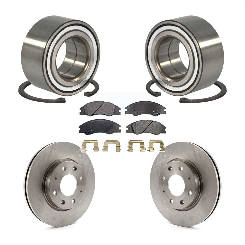 Kit de rotors et plaquettes de frein à disque, roulement de roue avant, pour Kia Spectra Spectra5