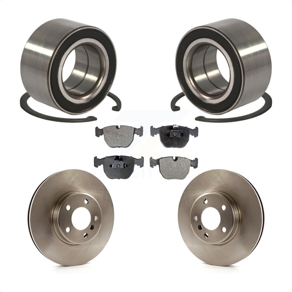 Kit de rotors de frein à disque et de plaquettes semi-métalliques, roulement de roue avant, pour BMW X5