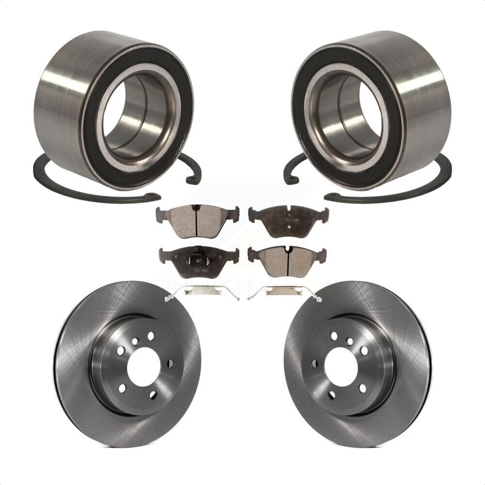Kit de rotors et plaquettes de frein à disque de roulement de roue avant pour BMW X3 2004-2010