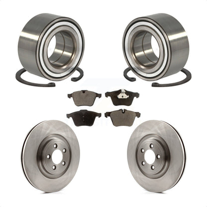 Kit de rotors de frein à disque et de plaquettes semi-métalliques, roulement de roue avant, pour Jaguar XJ