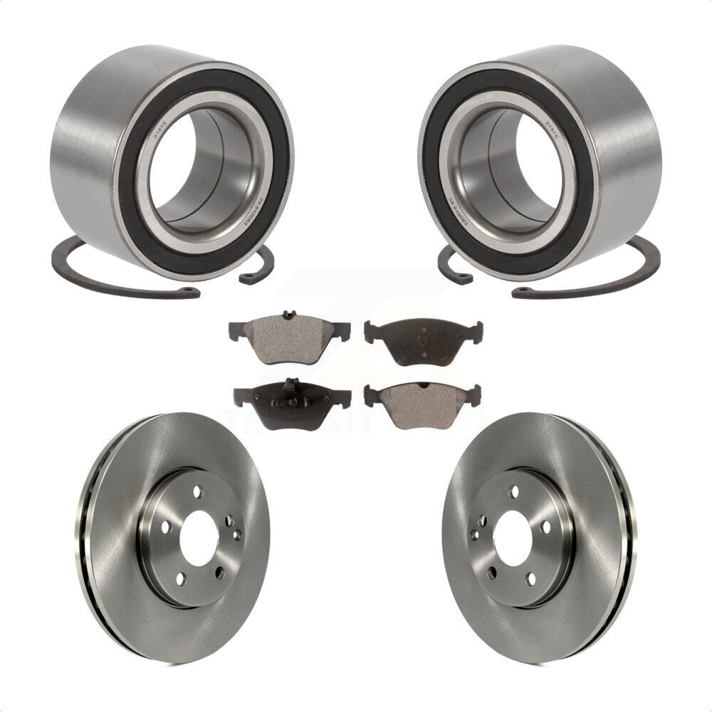 Kit de rotors et plaquettes de frein à disque de roulement de roue avant pour Mercedes-Benz E350 E320