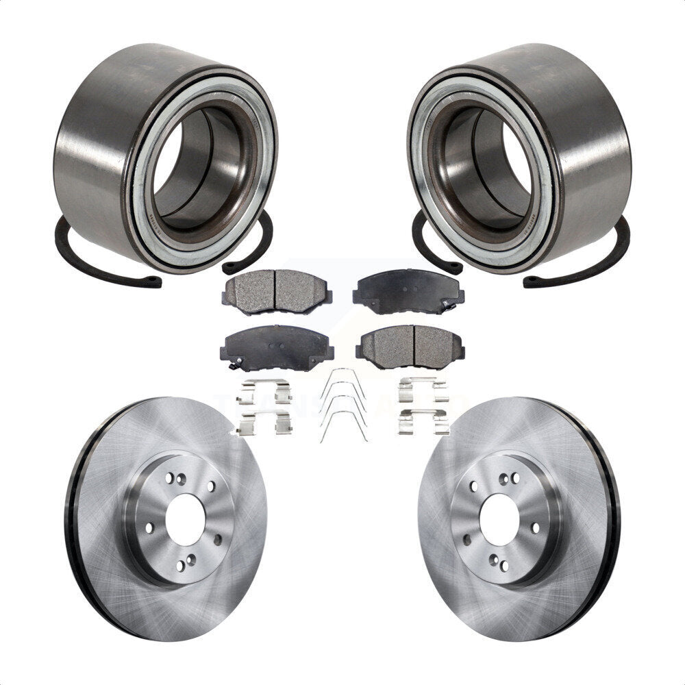 Kit de rotors et plaquettes de frein à disque de roulement de roue avant pour Honda Pilot 2005-2008