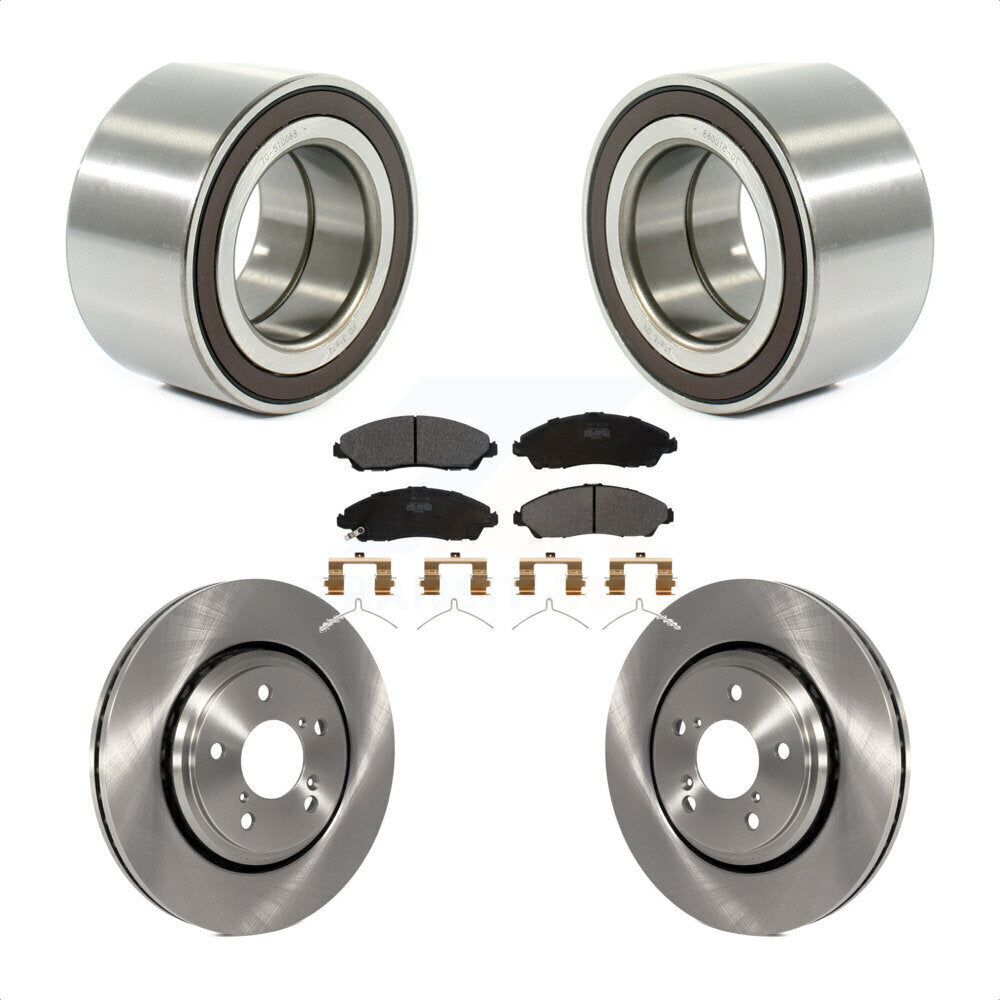 Kit de rotors et plaquettes de frein à disque de roulement de roue avant pour Honda Ridgelin 2017 – 2019
