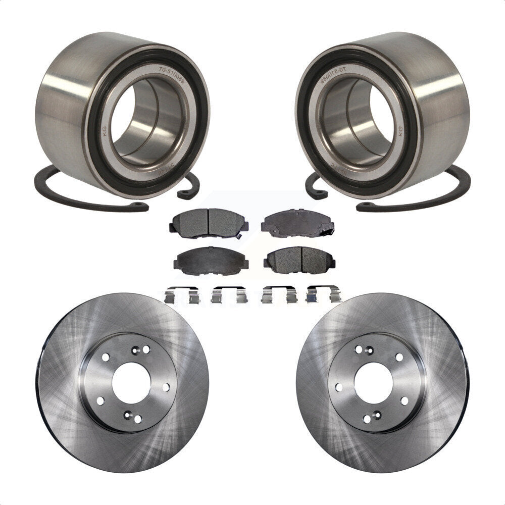 Kit de Rotor et plaquettes de frein à disque, roulement de roue avant, pour Honda Civic GX 2011 avec 1.8