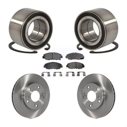 Kit de rotors de frein à disque et de plaquettes semi-métalliques, roulement de roue avant, pour Honda Civi