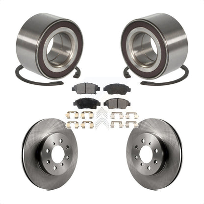 Kit de rotors et plaquettes de frein à disque de roulement de roue avant pour Honda Fit 2007-2008