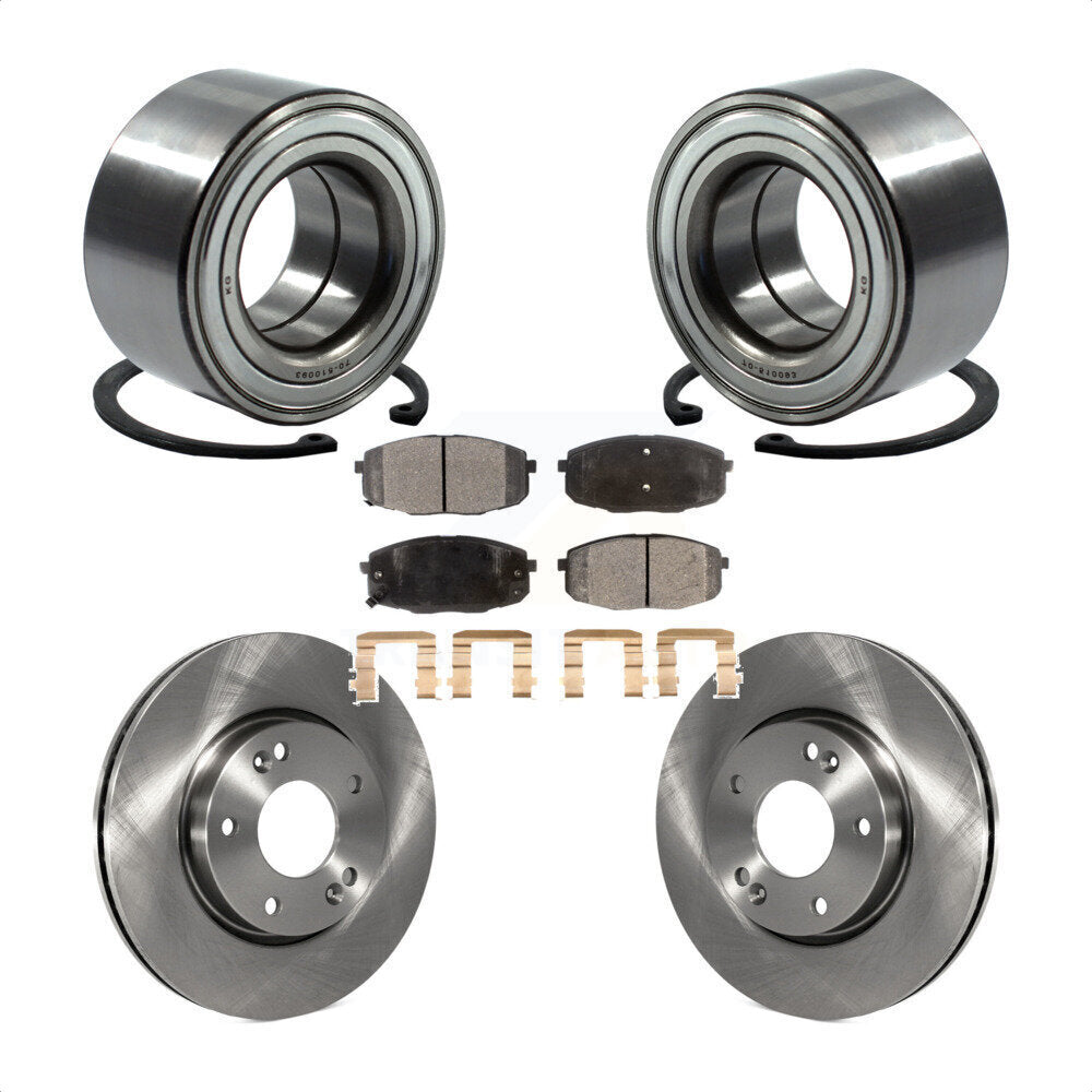 Kit de rotors et plaquettes de frein à disque, roulement de roue avant, pour Hyundai Elantra