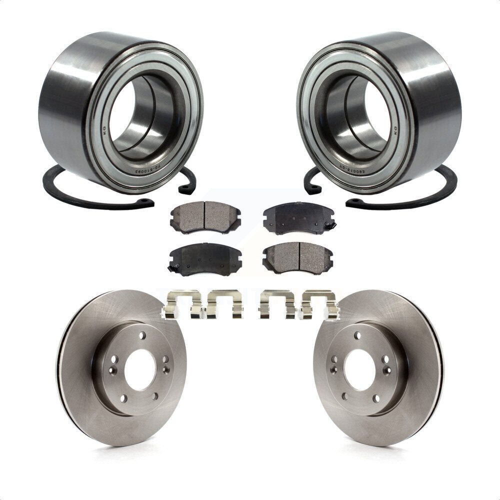 Kit de rotors et plaquettes de frein à disque de roulement de roue avant pour Kia Soul 2010-2011 1,6 l